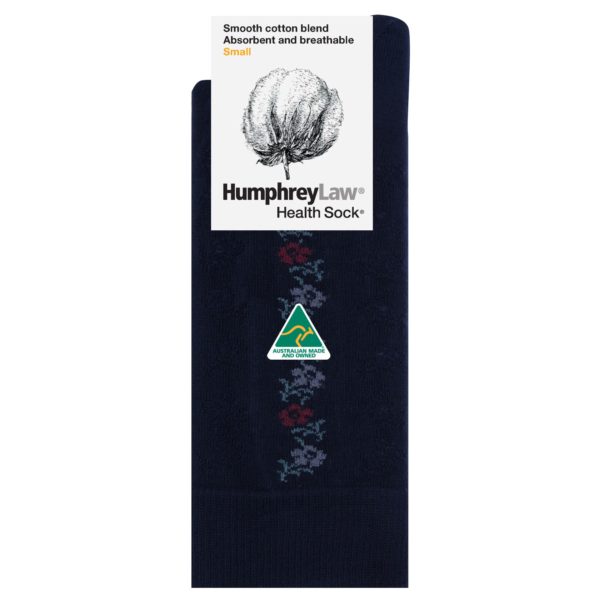 85% Mercerised Cotton Ladies’ Health Sock® – Pansy Lace Pattern (Style 51C)