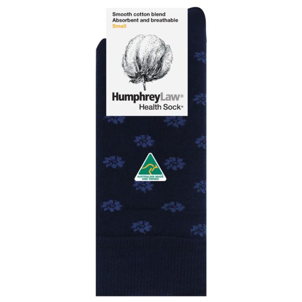 85% Mercerised Cotton Ladies’ Health Sock® – Daisy Pattern (Style 51C)